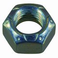 Midwest Fastener Standard Hex Top Lock Lock Nut, 3/8"-24, Steel, Grade 2, Zinc Plated, 10 PK 64532